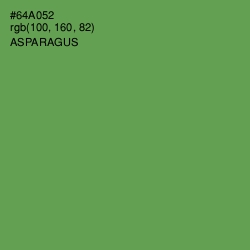 #64A052 - Asparagus Color Image