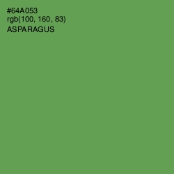 #64A053 - Asparagus Color Image