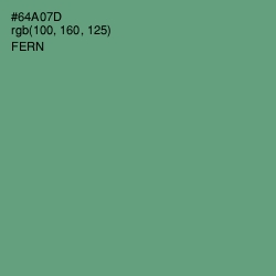 #64A07D - Fern Color Image