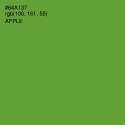 #64A137 - Apple Color Image