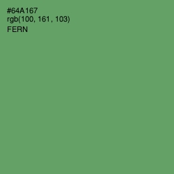 #64A167 - Fern Color Image