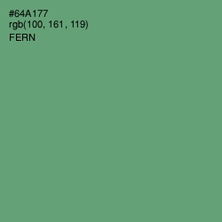 #64A177 - Fern Color Image