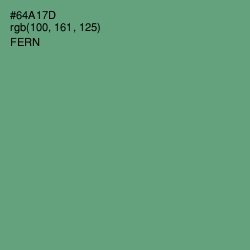 #64A17D - Fern Color Image