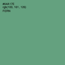 #64A17E - Fern Color Image
