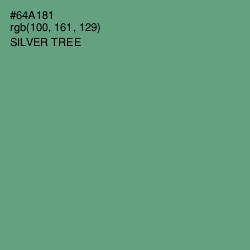 #64A181 - Silver Tree Color Image