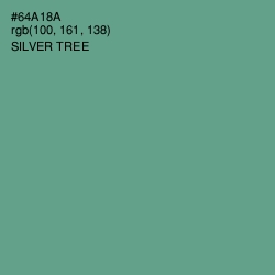 #64A18A - Silver Tree Color Image