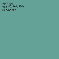 #64A196 - Sea Nymph Color Image