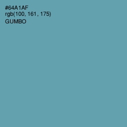 #64A1AF - Gumbo Color Image