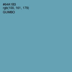 #64A1B3 - Gumbo Color Image