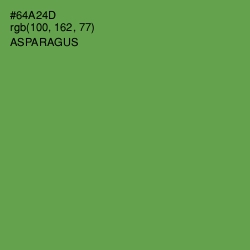 #64A24D - Asparagus Color Image