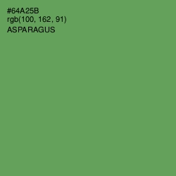 #64A25B - Asparagus Color Image