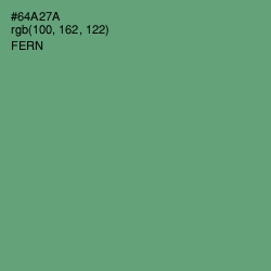 #64A27A - Fern Color Image
