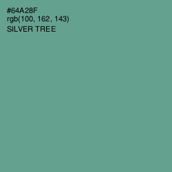#64A28F - Silver Tree Color Image