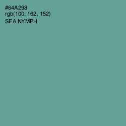 #64A298 - Sea Nymph Color Image