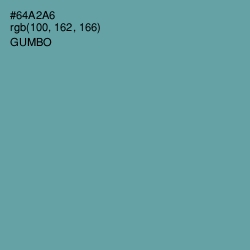 #64A2A6 - Gumbo Color Image