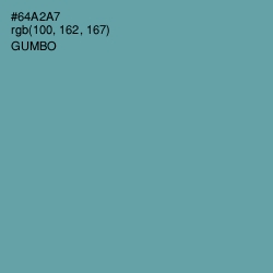 #64A2A7 - Gumbo Color Image