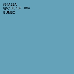 #64A2BA - Gumbo Color Image