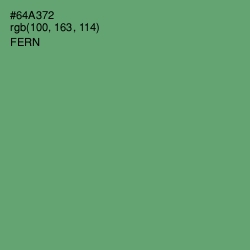 #64A372 - Fern Color Image