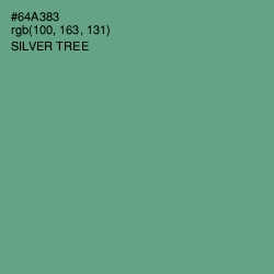 #64A383 - Silver Tree Color Image
