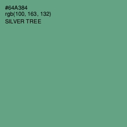 #64A384 - Silver Tree Color Image