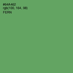 #64A462 - Fern Color Image