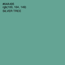 #64A495 - Silver Tree Color Image