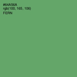 #64A56A - Fern Color Image