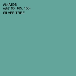 #64A59B - Silver Tree Color Image