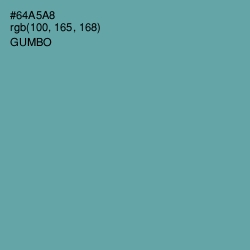 #64A5A8 - Gumbo Color Image