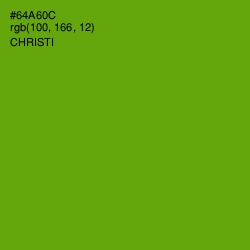 #64A60C - Christi Color Image