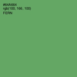 #64A664 - Fern Color Image