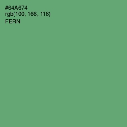 #64A674 - Fern Color Image