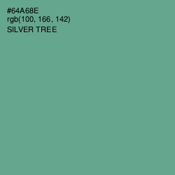 #64A68E - Silver Tree Color Image