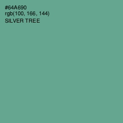 #64A690 - Silver Tree Color Image