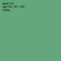 #64A77D - Fern Color Image