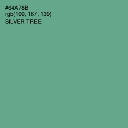 #64A78B - Silver Tree Color Image