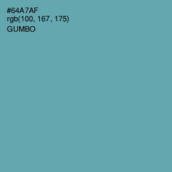 #64A7AF - Gumbo Color Image