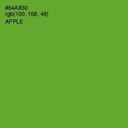 #64A830 - Apple Color Image