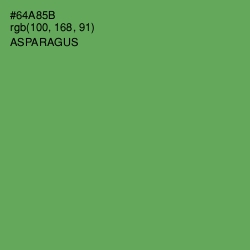 #64A85B - Asparagus Color Image