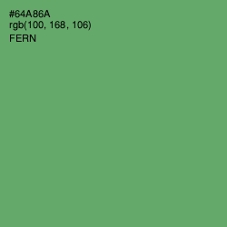 #64A86A - Fern Color Image