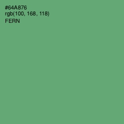 #64A876 - Fern Color Image