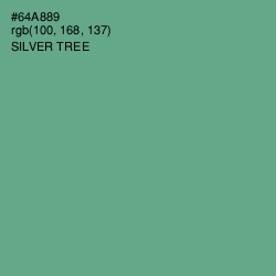 #64A889 - Silver Tree Color Image