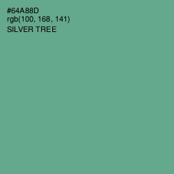 #64A88D - Silver Tree Color Image