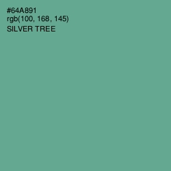 #64A891 - Silver Tree Color Image