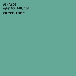 #64A898 - Silver Tree Color Image