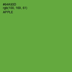 #64A93D - Apple Color Image