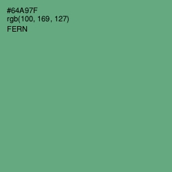 #64A97F - Fern Color Image