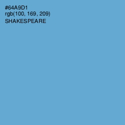 #64A9D1 - Shakespeare Color Image