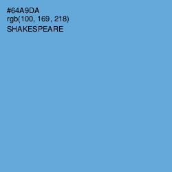 #64A9DA - Shakespeare Color Image