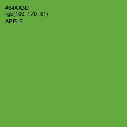 #64AA3D - Apple Color Image